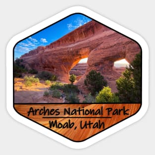 Sunrise in Arches National Park Sticker